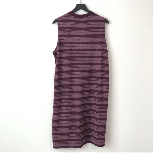 New! Dip Sweater Knit Plus Size Sleeveless Shirt Dress - Picture 3 of 9